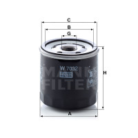 Фильтр масляный MANN-FILTER W 7032